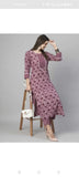 Floral Printed Women Cotton Women Kurta With Pant (2 Psc Set)