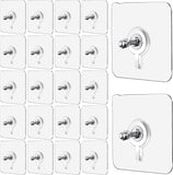 Wall Mount Screw Hooks for Kitchen Bathroom Bedroom Living Room 10 Pcs